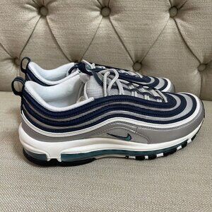 Nike Air Max 97 OG Mens Shoes Metallic Silver Chlorine Blue Sz 8.5 DM0028 001